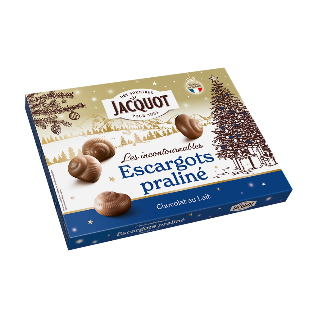 JACQUOT Caracóis de praliné chocolate de leite 300 g