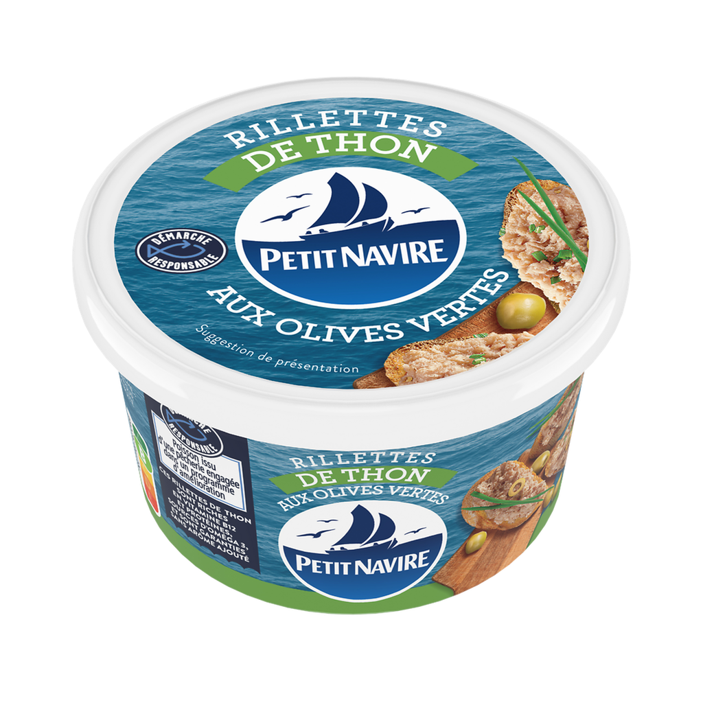 PETIT NAVIRE Tuna rillettes with green olives 125 g