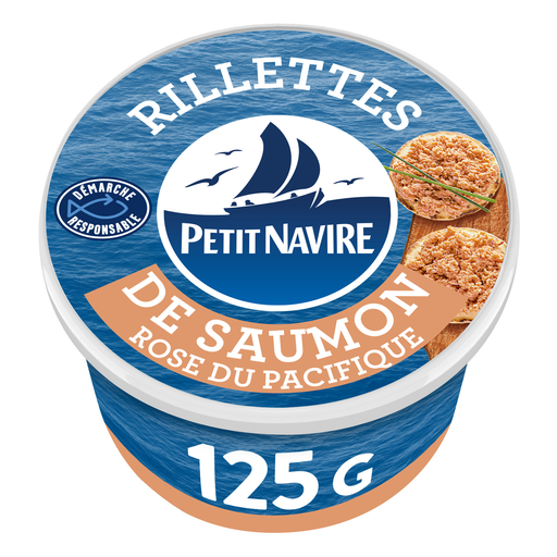 [3019089042242] PETIT NAVIRE Pink Salmon Rillettes 125 g