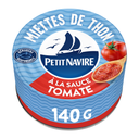 PETIT NAVIRE Tuna flakes in tomato sauce responsible procurement 140 g