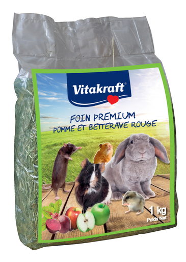 [3023610311677] VITAKRAFT Foin Premium Pomme Betterave Rouge 1 kg
