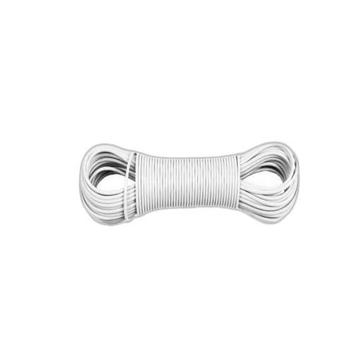 [3028490932011] CENTRALE BRICO Fil à linge blanc 20 m