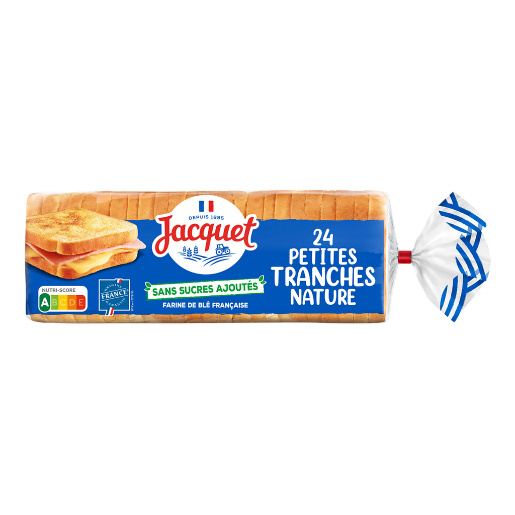 JACQUET Sliced Bread Small Slices Nature No Added Sugar 450 g