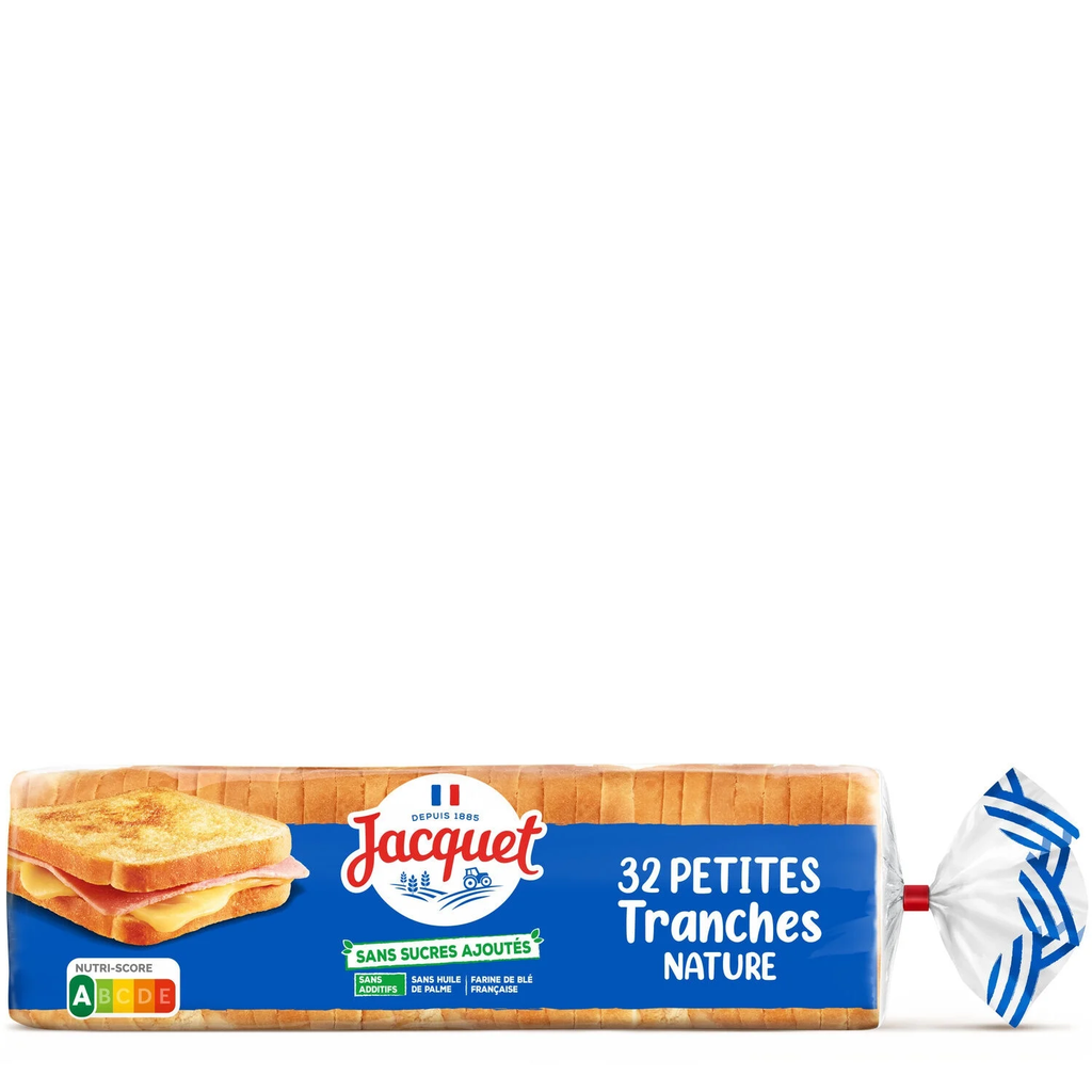 JACQUET Pan de Molde Pequeñas Rebanadas Nature Sin Azúcares Añadidos 700 g