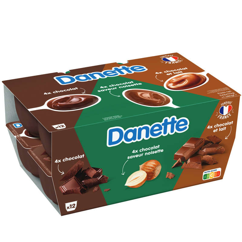115Gx12 3 Chocolats Danette