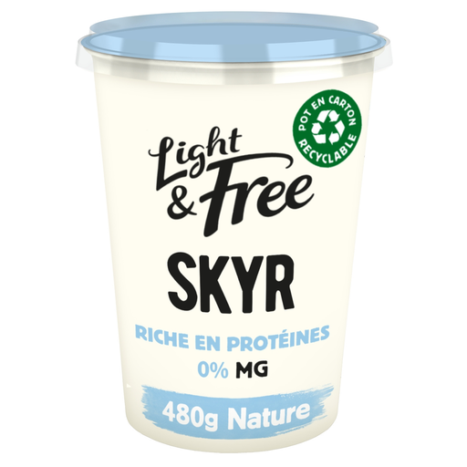 [3033491474187] LIGHT & FREE Skyr nature 0% MG 480 g