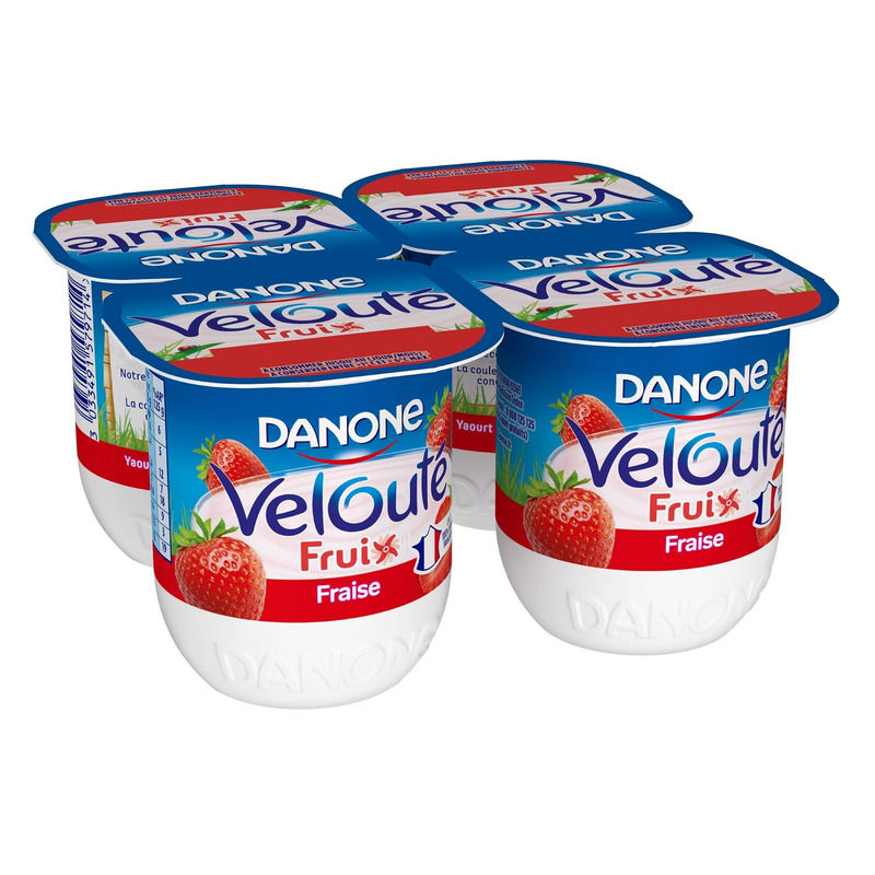125Gx4 Fraise Danone Veloute