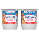 DANONE Iogurte batido com frutos misturados morango VELOUTE 4 copos de 125 g