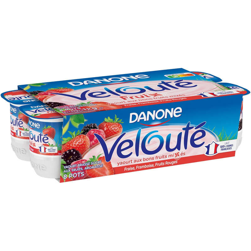 125Gx8 Frt Roug Danone Veloute