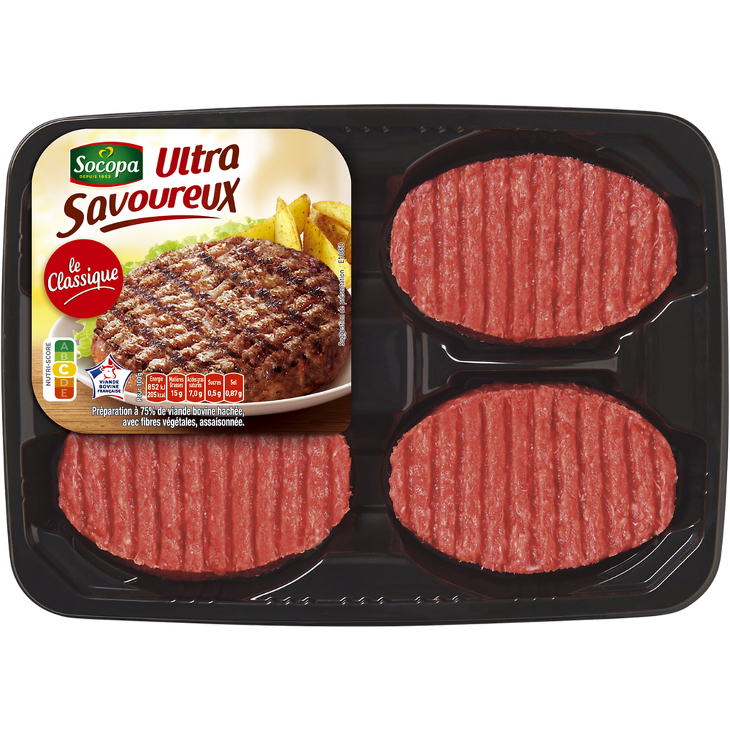 SOCOPA Preparado à base de carne picada de bovino 15% MG 400g