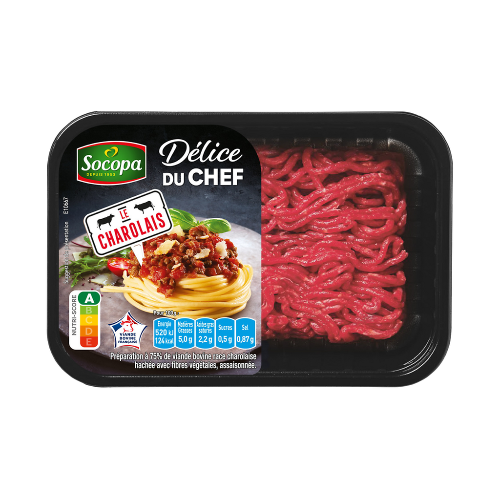 SOCOPA Steak haché Delice chef 5% MAT.GR 300g