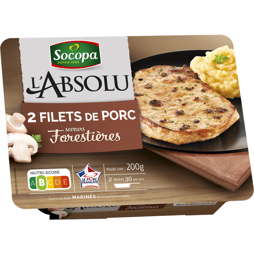 SOCOPA Filete de cerdo marinado forestière 200 g
