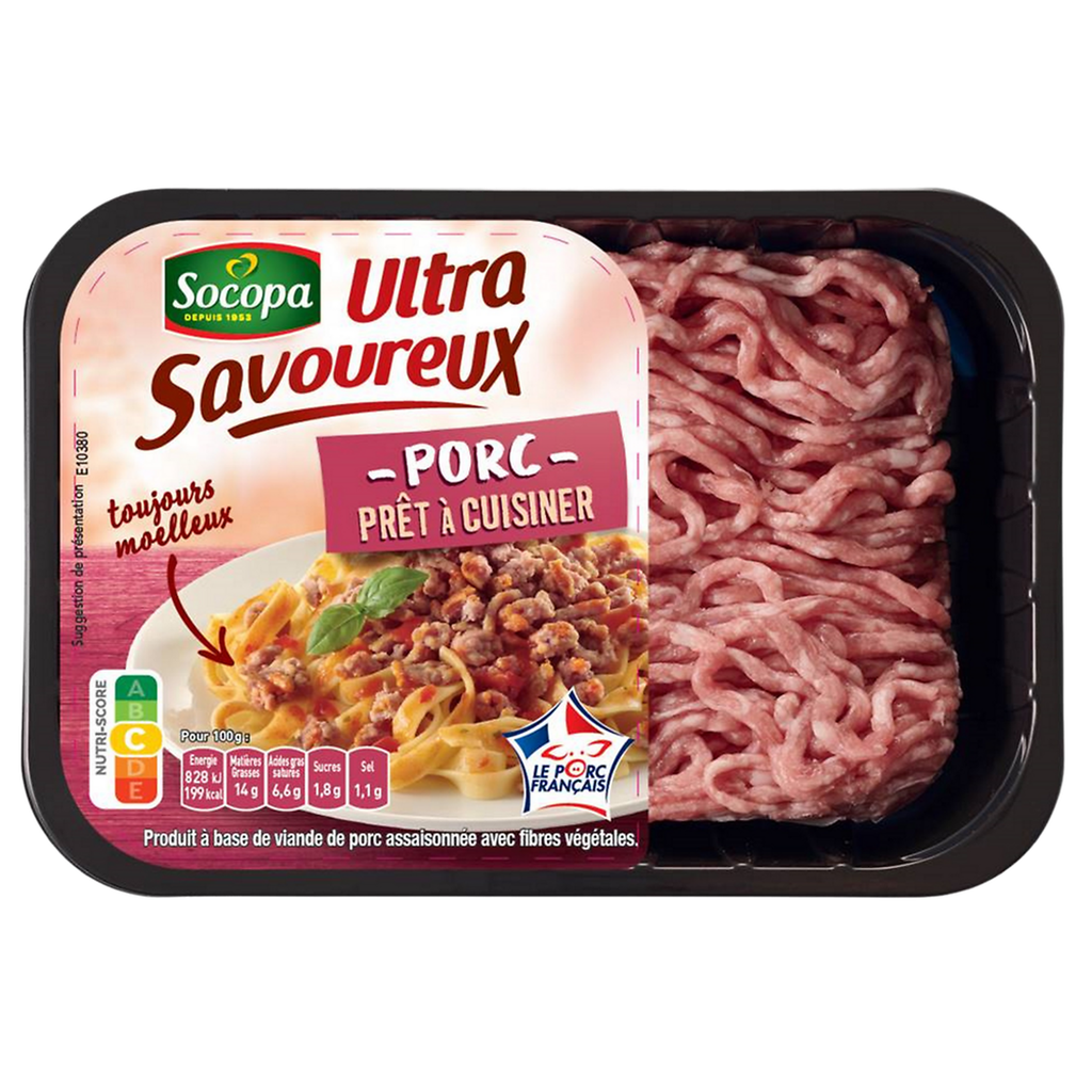 SOCOPA Haché de porc Ultra Savoureux 350 g