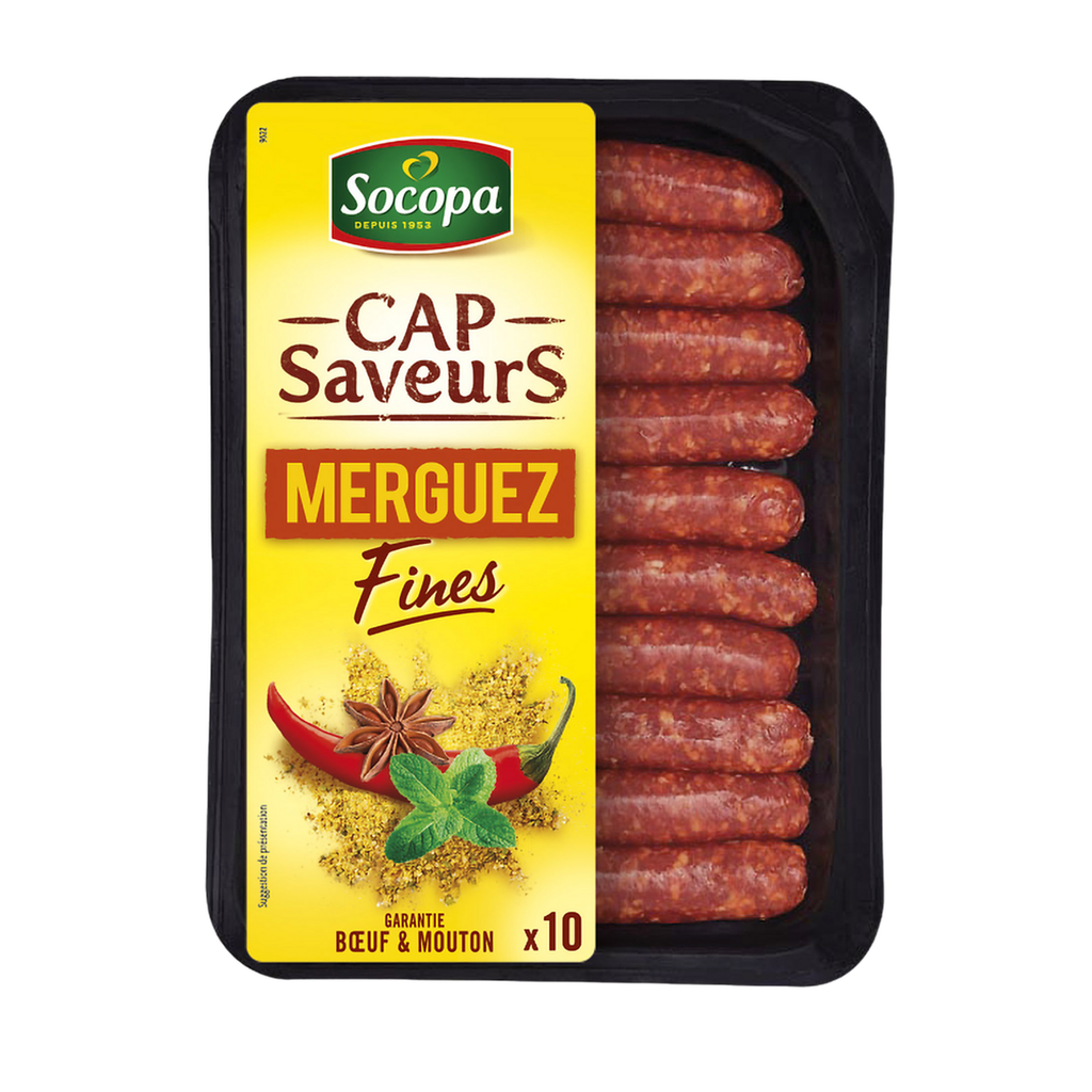 SOCOPA Merguez fina, 10 piezas 230 g