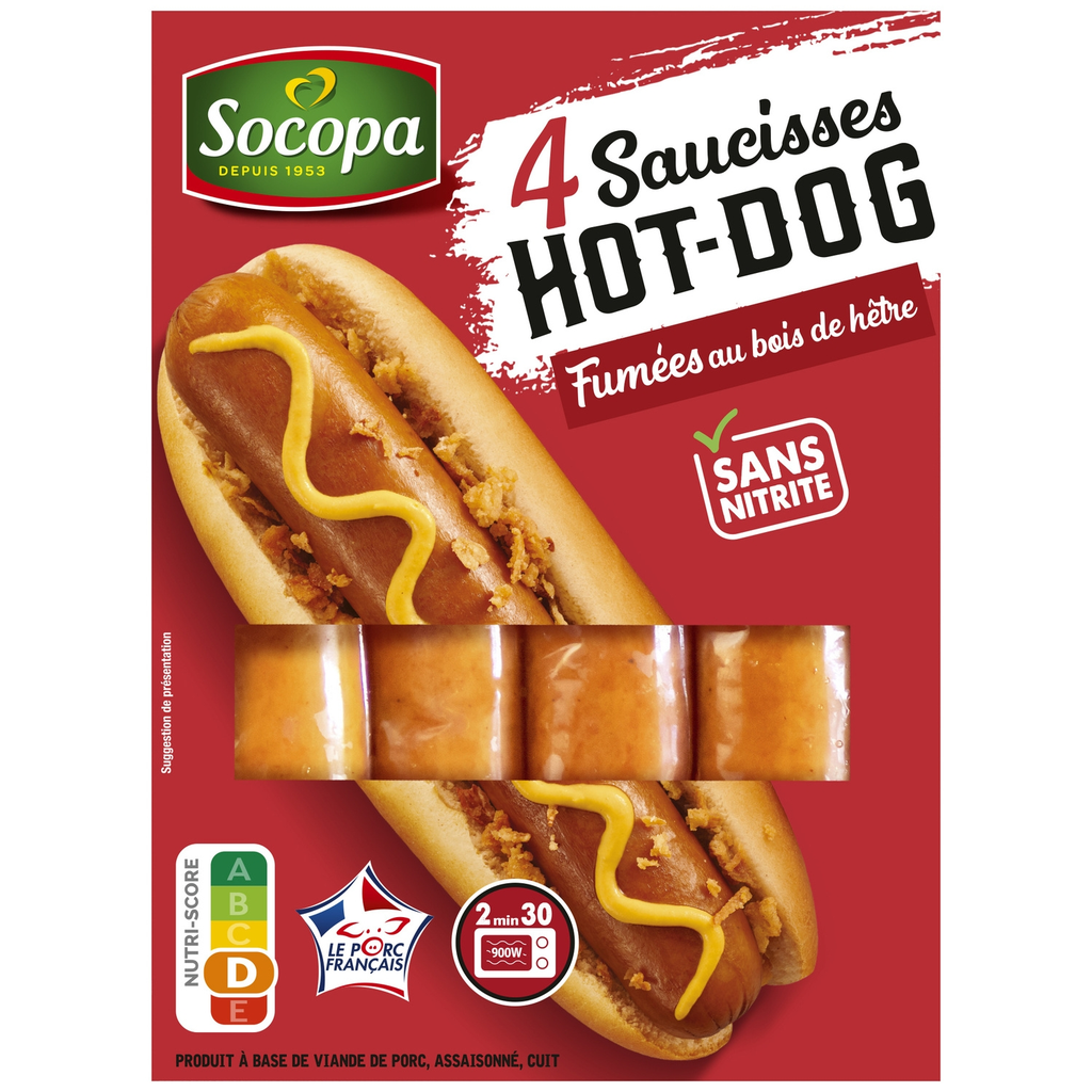 SOCOPA Pork Hot Dog Sausage, 280 g