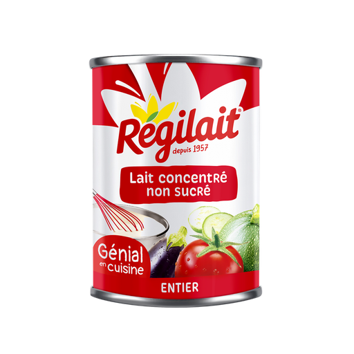 [3043936042703] REGILAIT Unsweetened Whole Condensed Milk 410 g