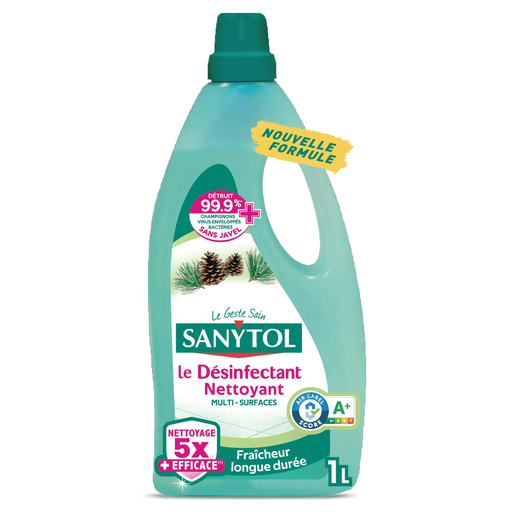 [3045206390262] SANYTOL Nettoyant Ménager Multi-Surfaces Désinfectant Pin 1 L