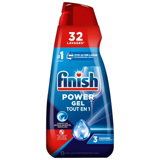 [3059946163840] FINISH Dishwasher Gel All in 1 Max Power Gel 650 ml