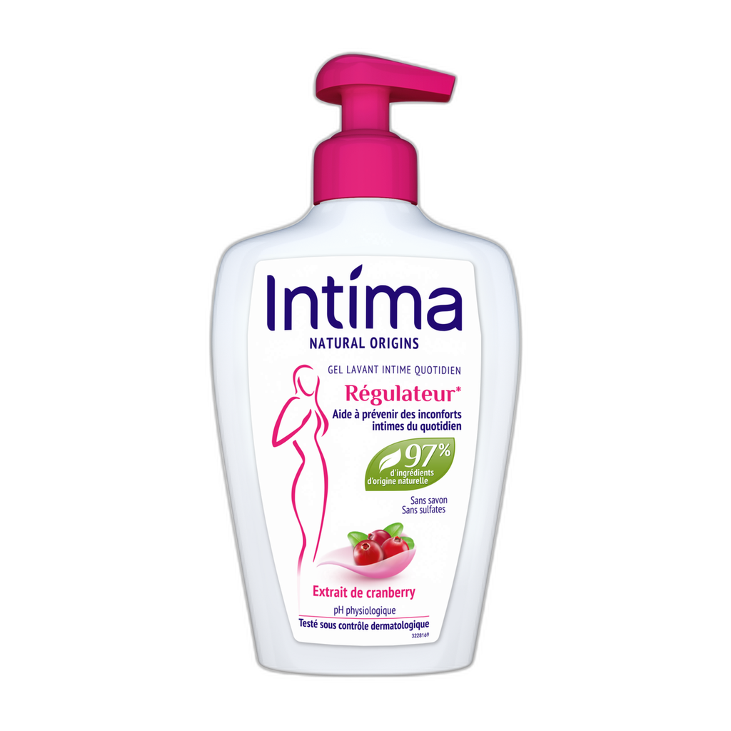 Intima Intimate Shower Gel Natural Origins Active Regulator With Cranberry Extract 200Ml Bottle