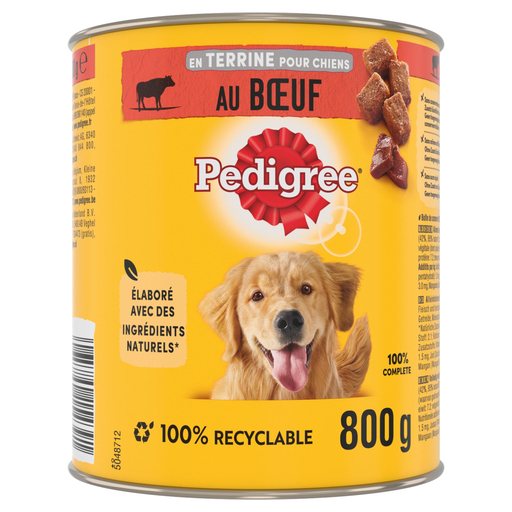 [3065890154391] PEDIGREE Em terrina de vaca para cão adulto 800 g