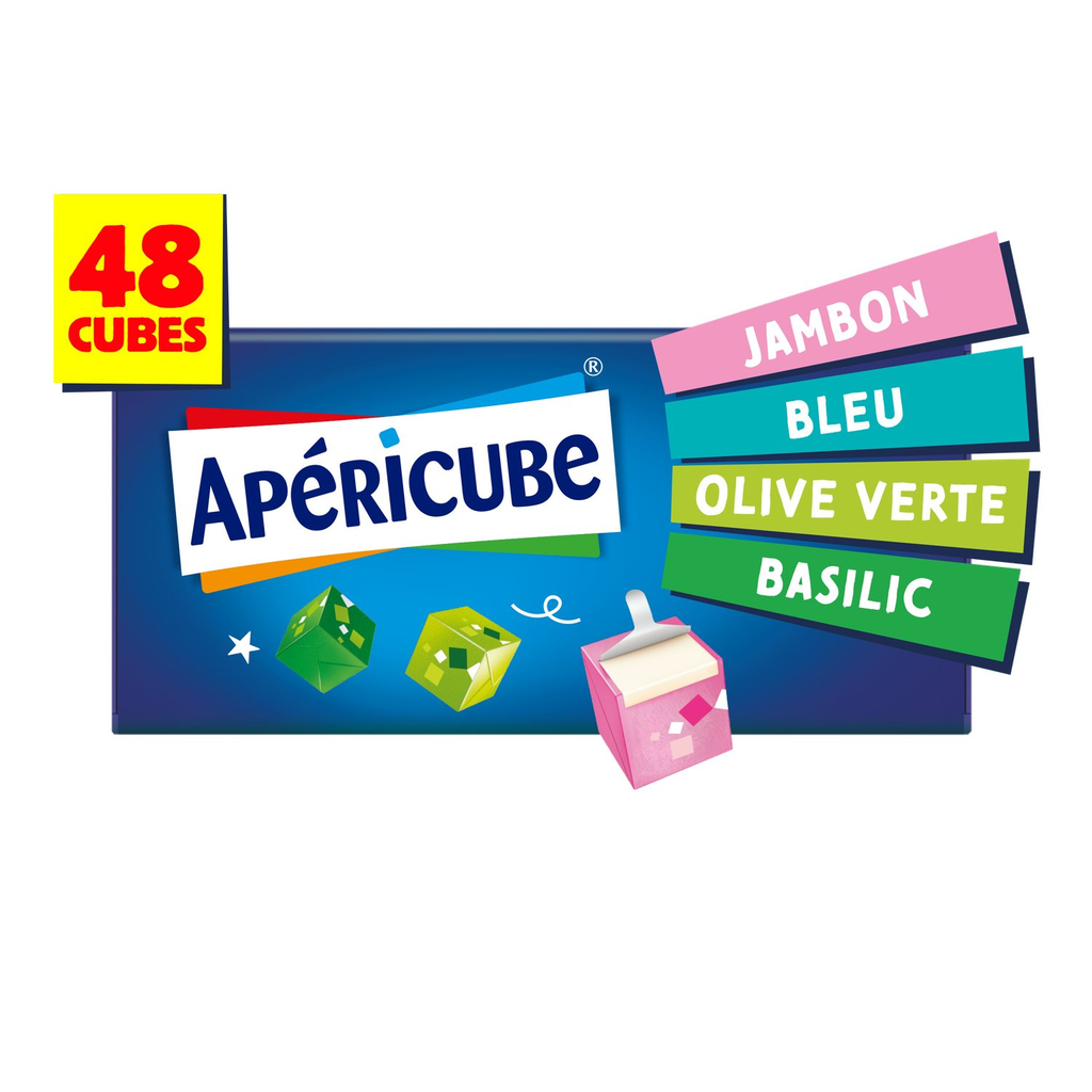 APERICUBE Cocktail cheese cubes 48 pieces 250 g