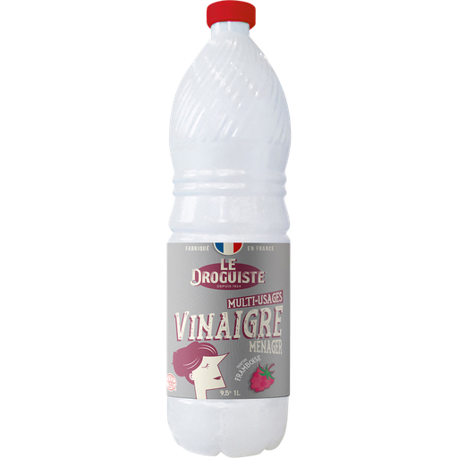 [3077313019118] LE DROGUISTE Vinaigre de ménage nettoyage framboise 9,5° Ecocert 1 L