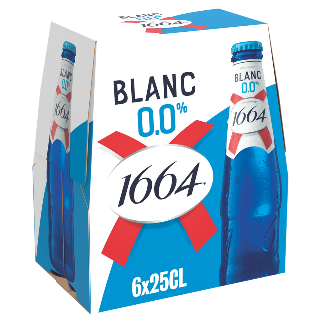 1664 Alcohol-free flavoured wheat beer 6 x 25 cl