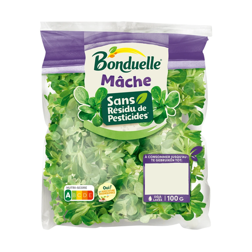 [3083681101690] BONDUELLE Mâche sans résidu de pesticides 100 g