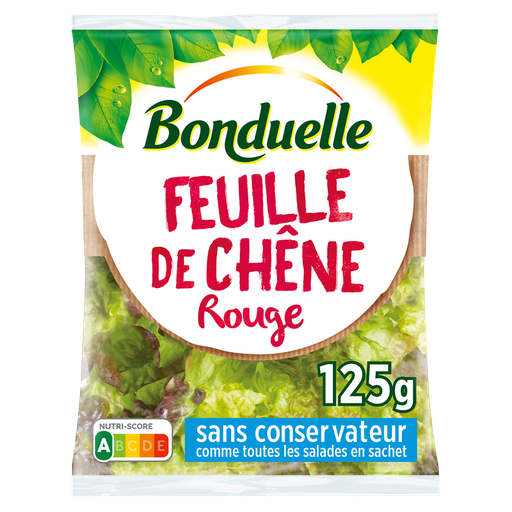 [3083681150230] BONDUELLE Salada folha de carvalho vermelha 125 g