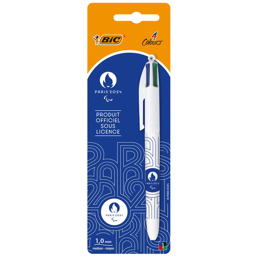 [3086123713826] BIC Caneta 4 cores PARIS 2024 a caneta aleatória