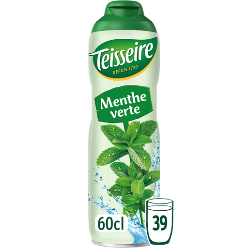 [3092718637033] TEISSEIRE Sirop menthe verte 60 cl