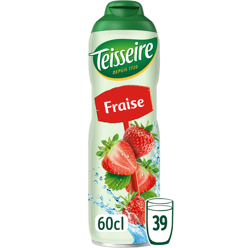 [3092718637392] TEISSEIRE Sirop fraise 60 cl