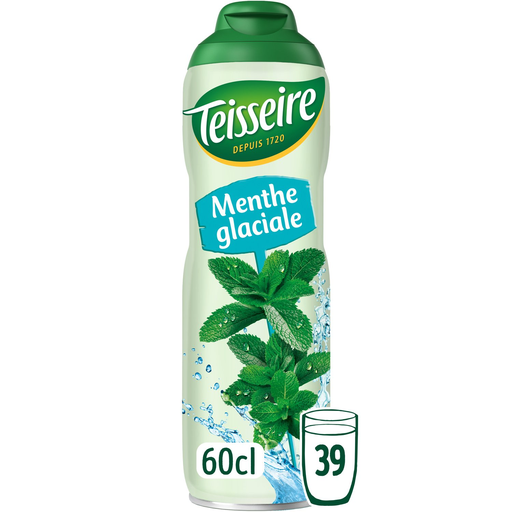 [3092718637545] TEISSEIRE Sirop menthe glaciale 60 cl