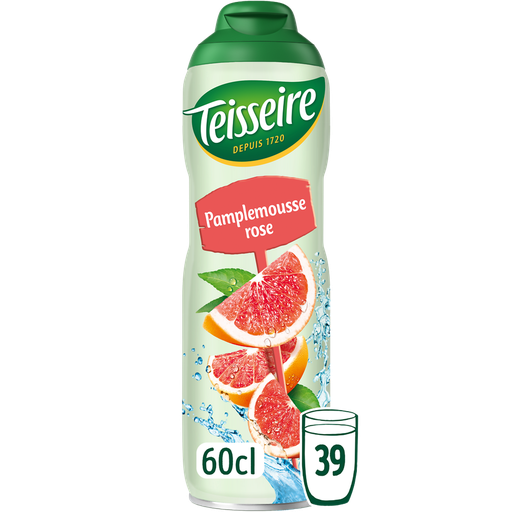 [3092718637668] TEISSEIRE Sirop de Pamplemousse rose 60 cl