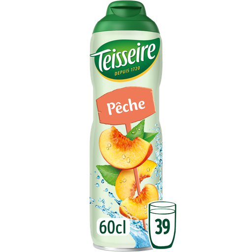 [3092718637699] TEISSEIRE Sirop pêche 60 cl