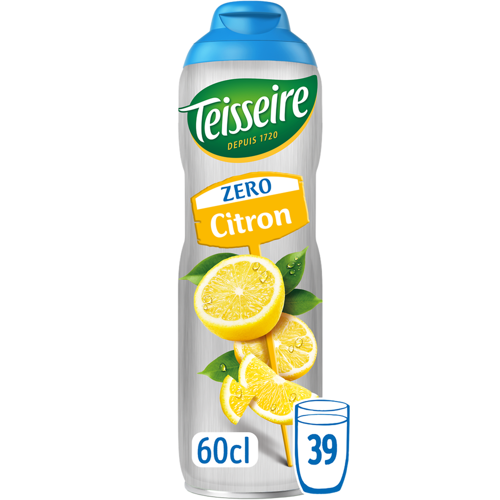 TEISSEIRE Concentrated Lemon Drink Zero Sugar 0.6 L