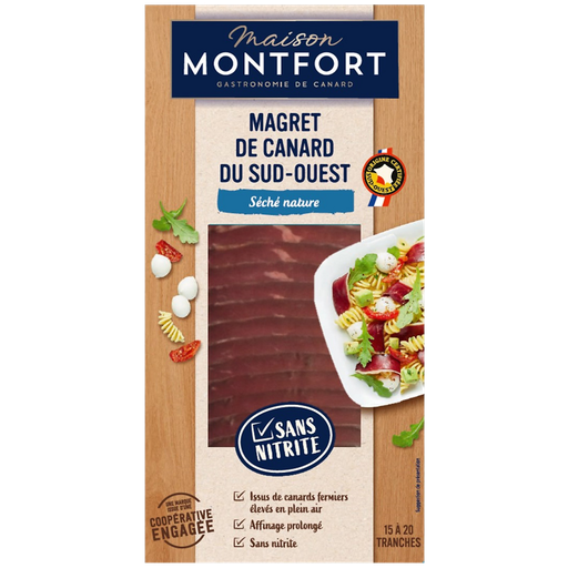 [3104544074651] MAISON MONTFORT Dried Duck Breast Nature No Nitrite PGI South-West 80 g