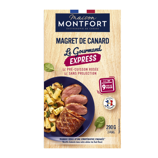 [3104544077041] MAISON MONTFORT Pre-cooked seasoned duck breast 290 g