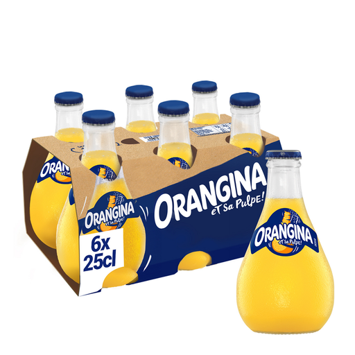 [3124480195210] ORANGINA Bebida gaseificada com polpa 6 x 25 cl