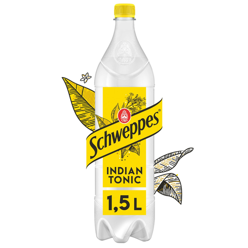 [3124480196361] SCHWEPPES Soda Indian Tonic con Extracto de Corteza de Quina 1.5 L