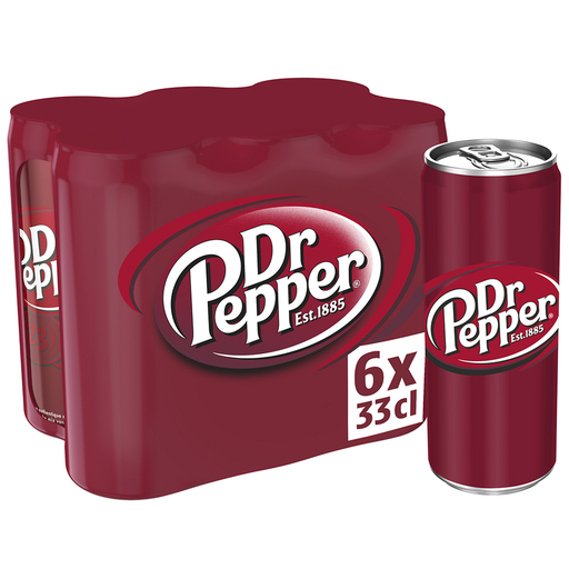 [3124480197375] DR PEPPER Reduced Calorie Cola Soda 6 x 33 cl