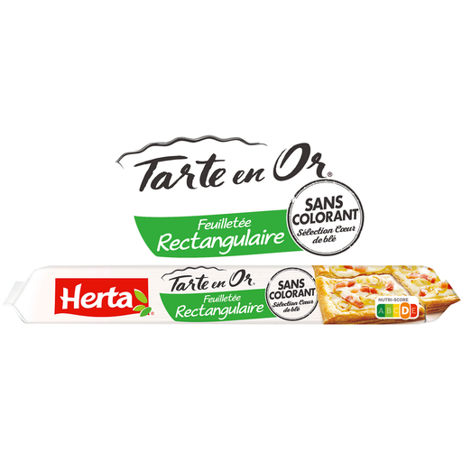 [3154230600244] HERTA Puff Pastry Rectangular Tarte en Or 230 g