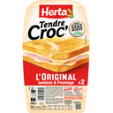 HERTA Tendre Croc' l'original ham and cheese 200 g