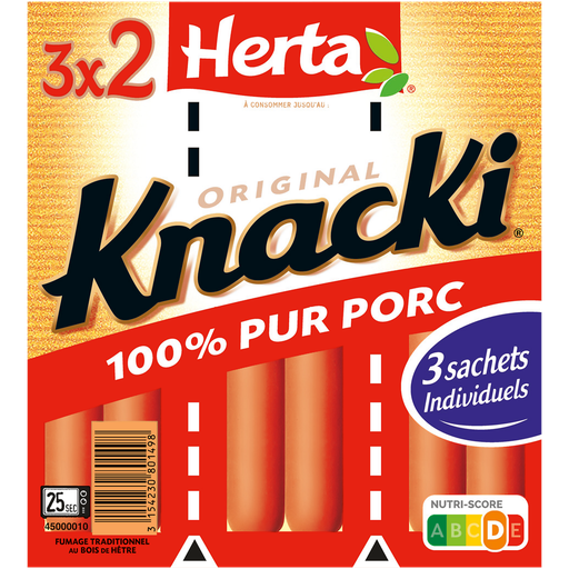 [3154230801498] HERTA Knacki Original 100% Pure Pork Sausages 210 g
