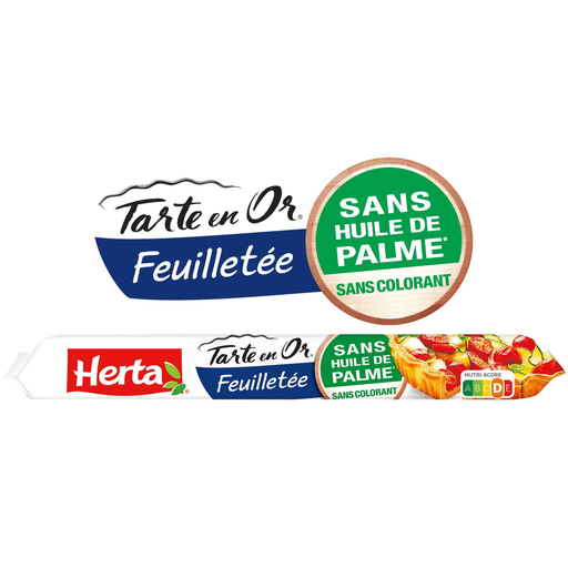 [3154230805984] HERTA Puff Pastry Dough No Palm Oil Tarte en Or 230 g