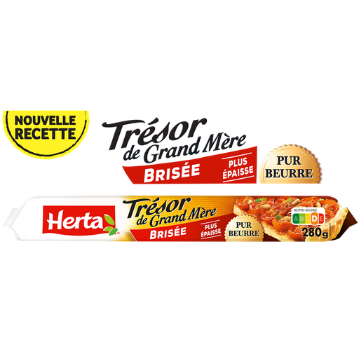 [3154230812678] HERTA Shortcrust Pastry Pure Butter Trésor de Grand Mère 280 g