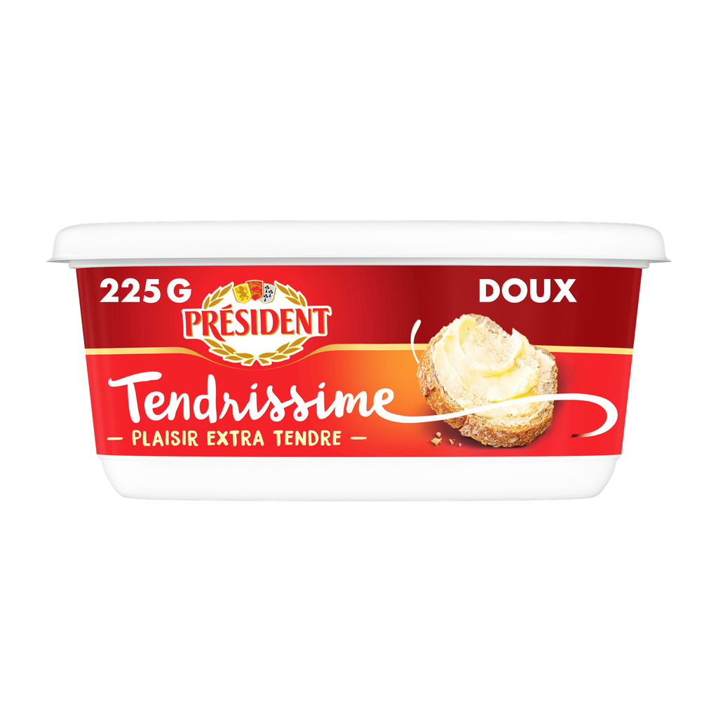 PRESIDENT Beurre Tendrissime doux 70% MG 225 g