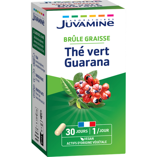 [3160920644702] JUVAMINE Queimador de Gordura Chá Verde Guaraná 30 cápsulas 9,9 g