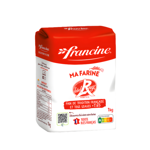[3162780362123] FRANCINE Farinha de trigo Label Rouge T65 1 kg