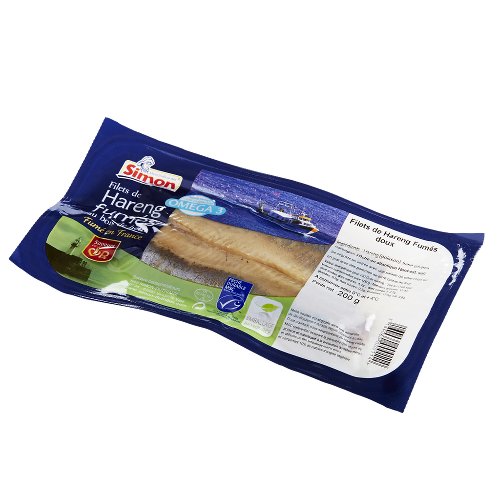 SIMON Filetes de arenque ahumado suave SAVEUR EN OR 200 g
